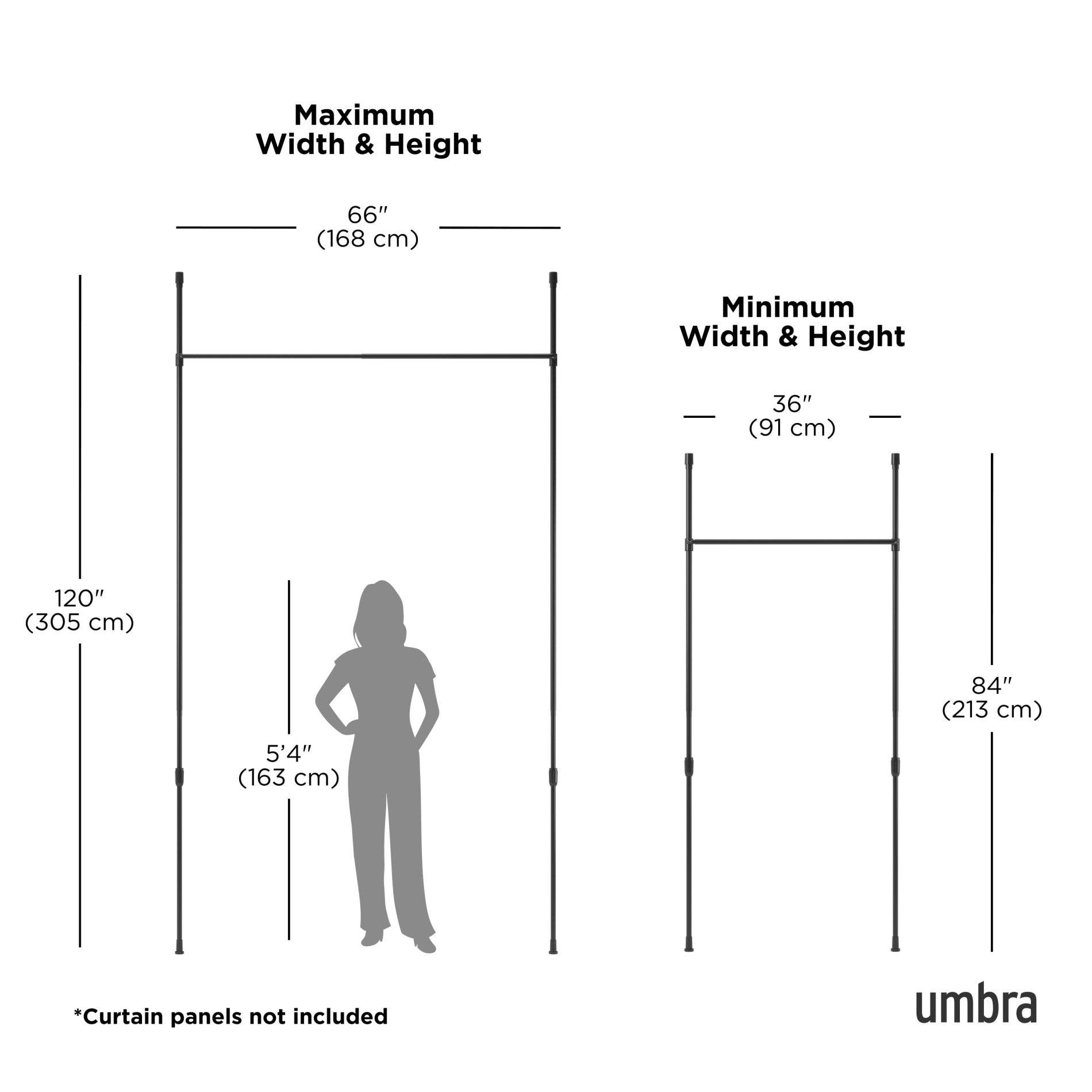 Umbra - Wholesale Curtain - Anywhere Expandable Curtain Rod and Room Divider5