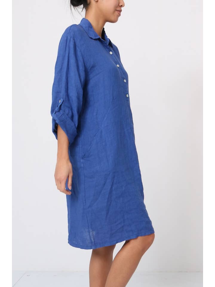 LÉA & LUC – Engroshandel Kjole - Dame – Korte kjoler i 100% hør REF. 135122