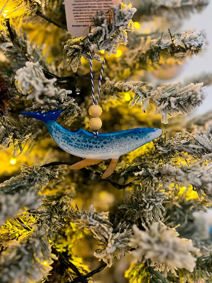 Humpback Whale Beach Ornament for wholesale by NMinnick Designs