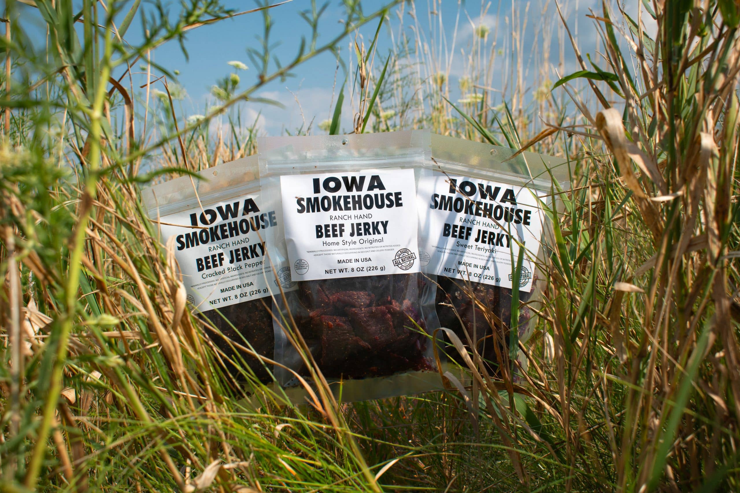 IOWA SMOKEHOUSE - Wholesale Jerky - Ranch Hand 8 oz Beef Jerky Home Style Original (6/case)3