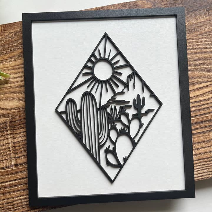 Desert diamond, desert sign, desert decor, cactus for wholesale by Davenport Lane