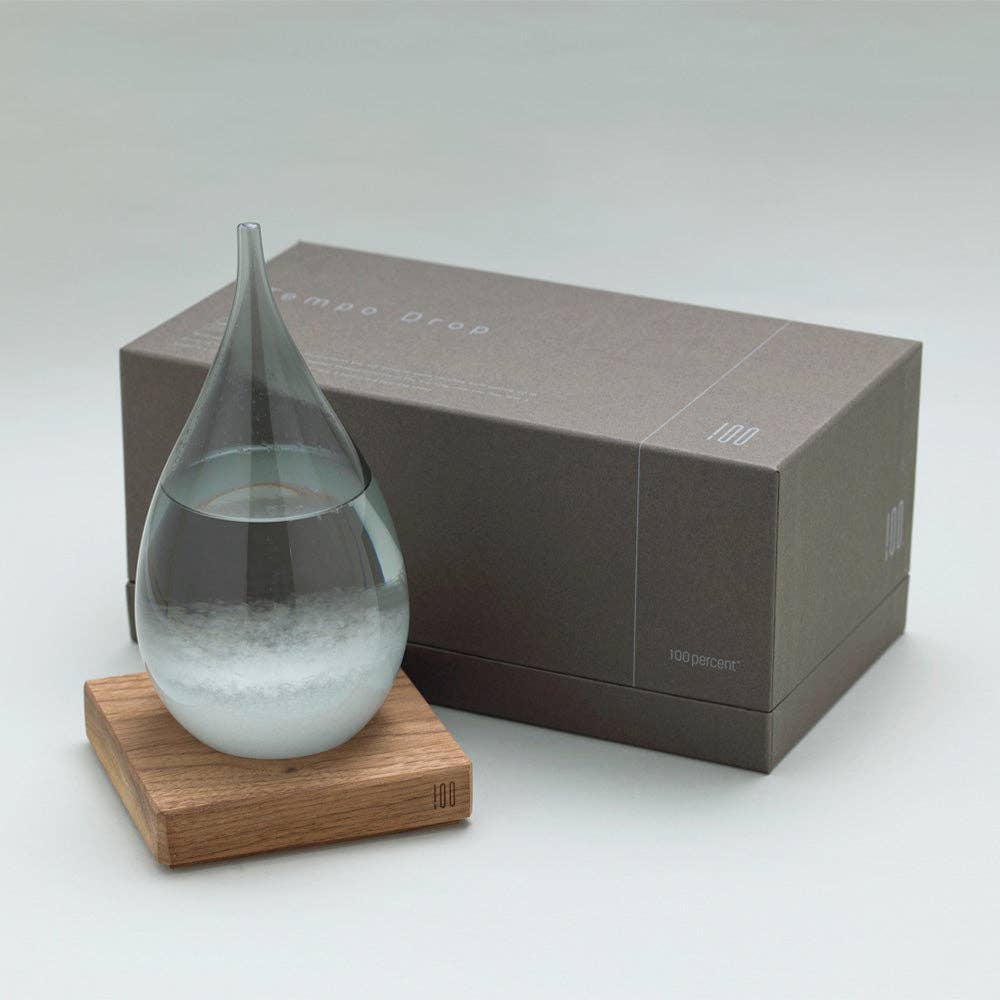 100percent - Wholesale Decorative Tabletop Object - Tempo Drop Storm Glass Weather Forecaster13