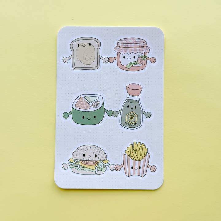 Perfect Pairs Mini Sticker Sheet for wholesale by Ivna Lins