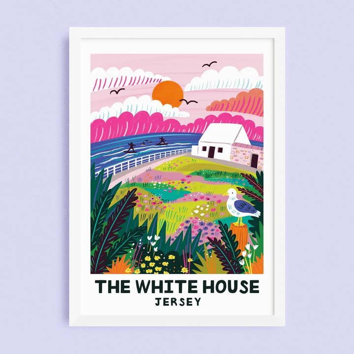 The White House - Jersey Print for wholesale by Lauren Radley