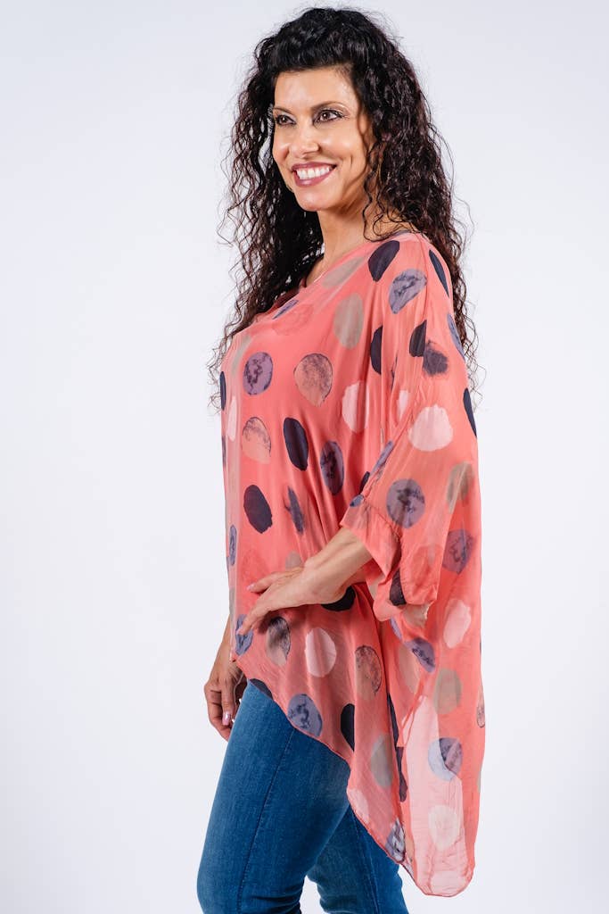 TINA Stephens Italy/Tees By Tina - Wholesale Kaftan - Women's - Sofia Circle Silk Kaftan (BQ201R)10