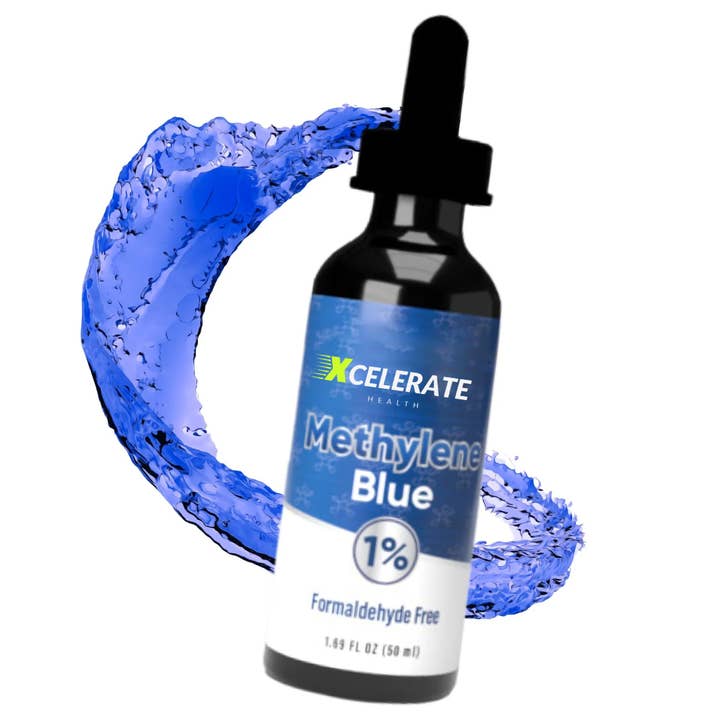 Xcelerate Health - Wholesale Oral Supplement/Vitamin - Methylene Blue + Vitamin C β 10mg | Formaldehyde-Free, Pharmaceutical Grade | Liquid Dropper Supplement | 2 FL OZ | Lab-Tested, Vegan & Non-GMO8