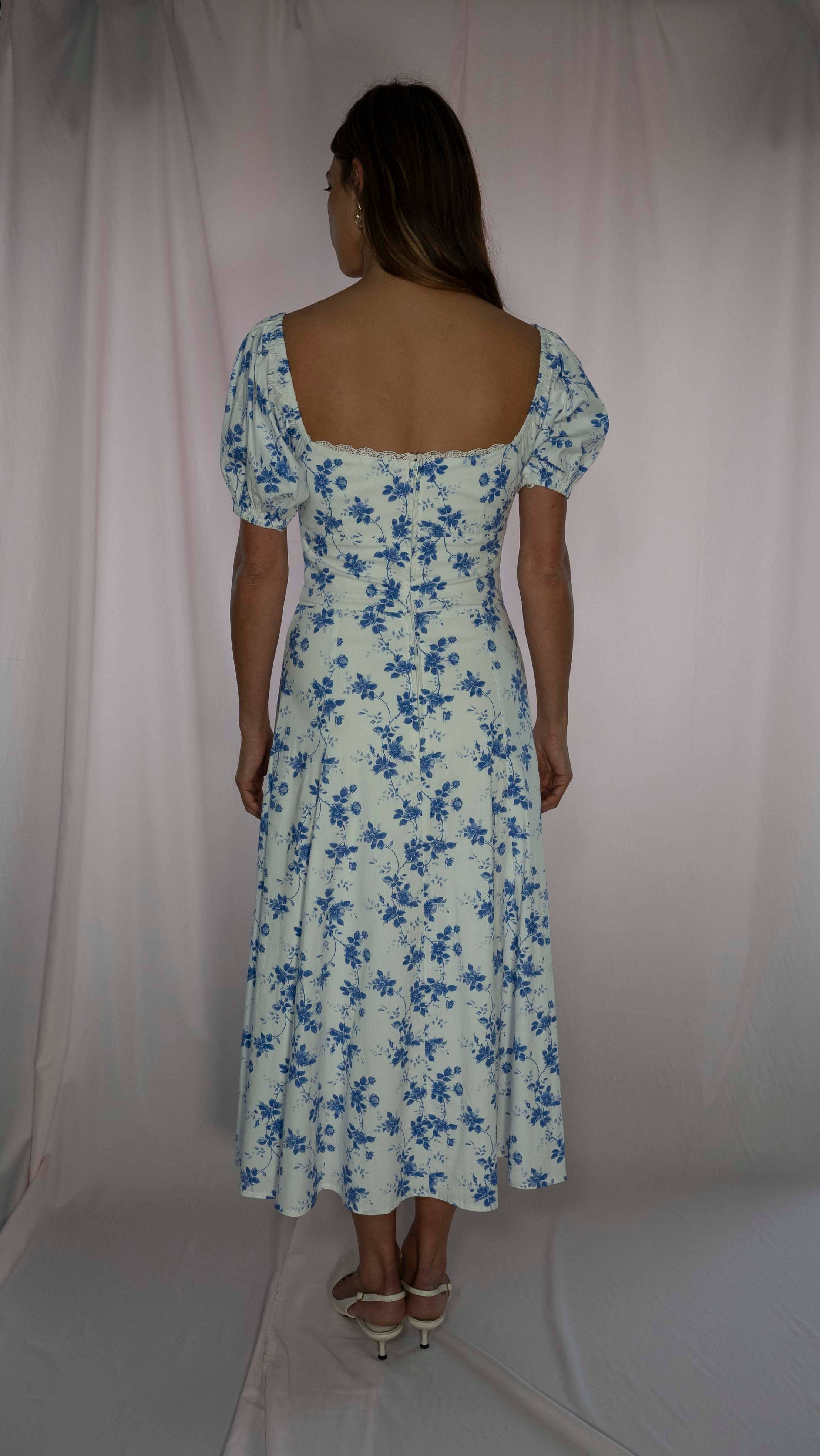 Timeless London – wholesale Dress – Women's – Cedar Blue Dress1