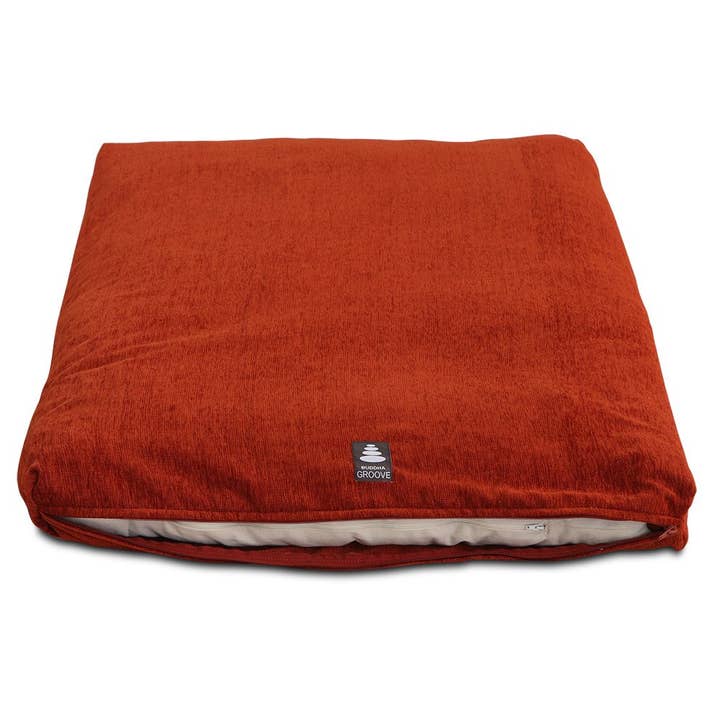 Buddha Groove - Wholesale Meditation Supplies - Rust Chenille Zabuton Meditation Cushion2