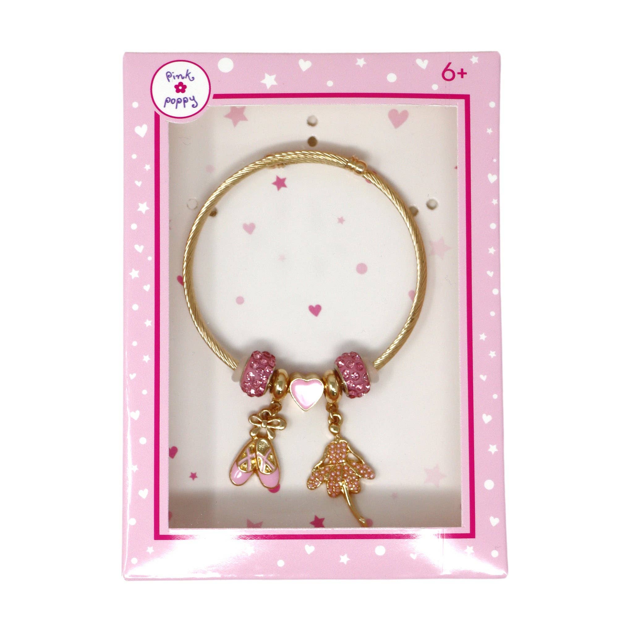 Pink Poppy USA - Wholesale Charm/Dangle Bracelet - Ballerina Charm Bracelet | Pack of 23