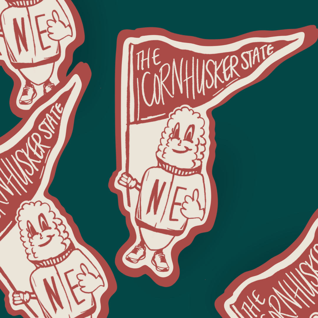 The 3 AM Co. - Wholesale Sticker - Corncob Fan Sticker1