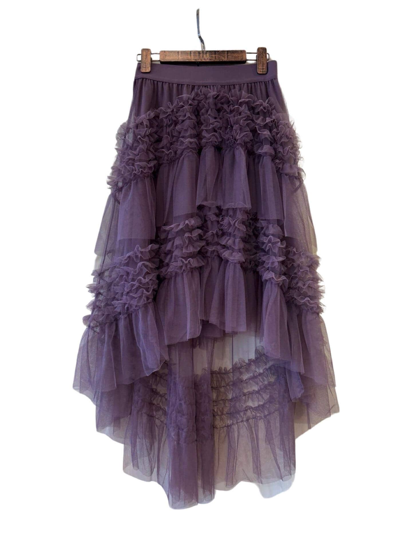 Invitadissimas - Wholesale Skirt - Women's - False asymmetric tulle 21-0362