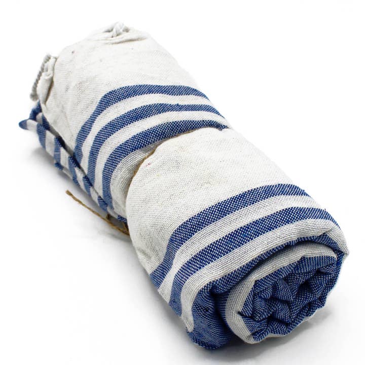 Ancient Wisdom – wholesale Bath towel – Hamman Spa Towel - Ocean Blue - 90x170cm2