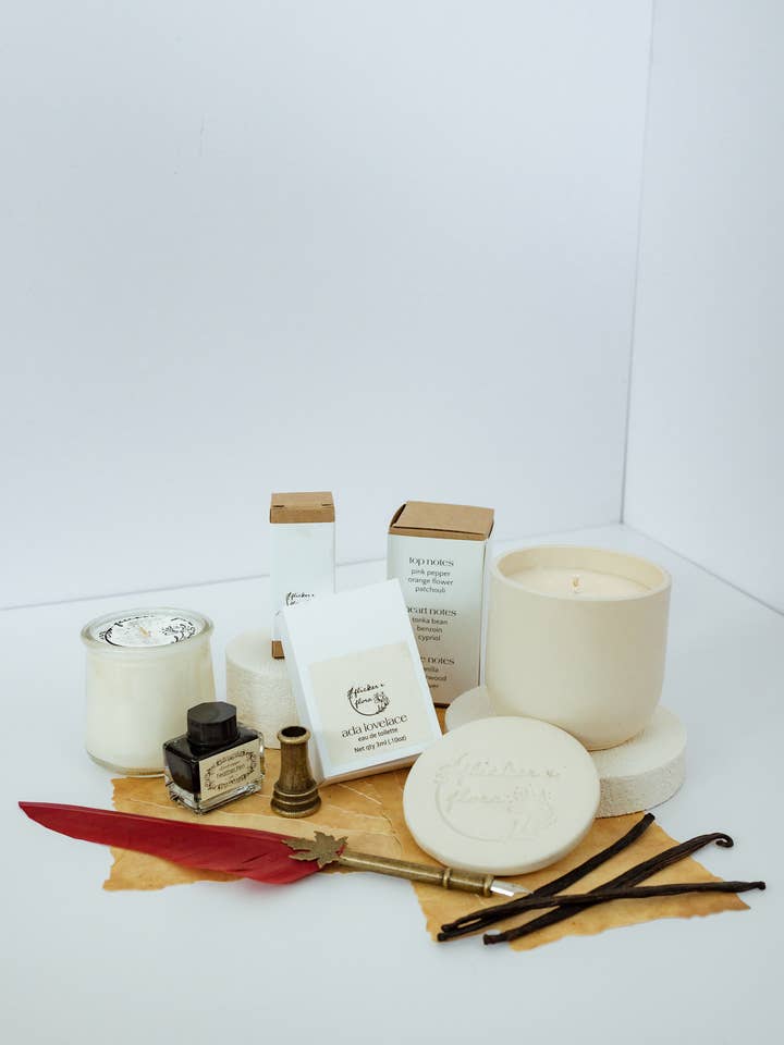 Handmade Ceramic Jar Candle • Ada Lovelace for wholesale by Pretty Simple Things, Co