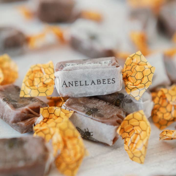 Anellabees - Wholesale Hard Candy - Cocoa Spiced Butter Honey Caramel Bulk by the LB for Summer