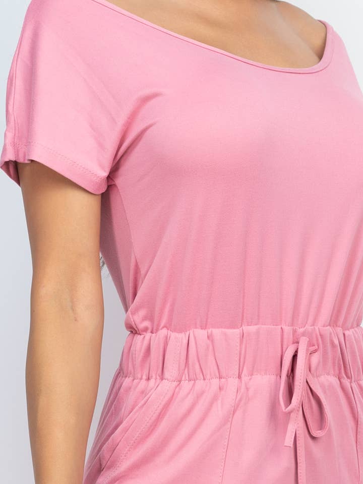 CAPELLA APPAREL – Großhandel Jumpsuit – Damen – Jumpsuit mit zwei Wege-Schultern und Kordelzug17