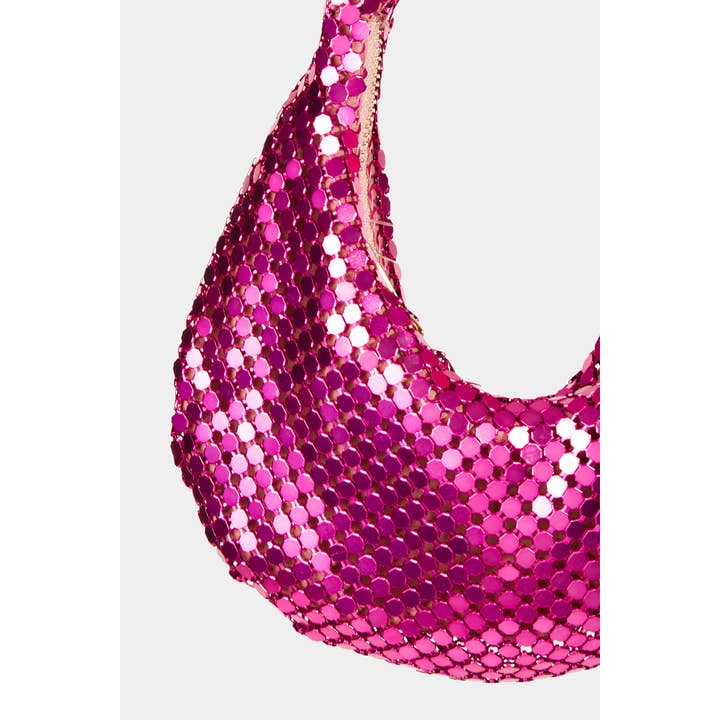 Collections by Fame Accessories - Wholesale Shoulder Bag - Women's - Sequin Disc Handbag