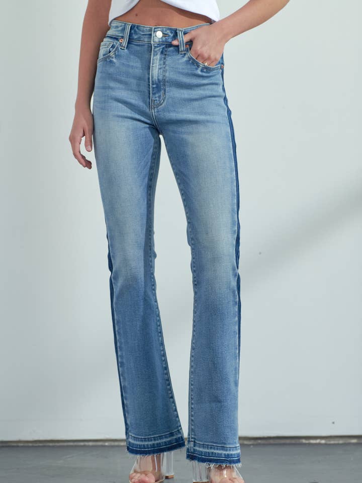 ARTEMIS VINTAGE - Wholesale Jeans - Women's - HIGH RISE STRETCH BOOTCUT W/RELEASED HEM & SIDE SHADOW JEANS