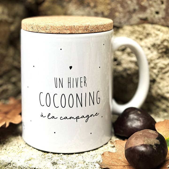 Mugg "Vintermys på landet" med lock för wholesale av Marcel & Lily