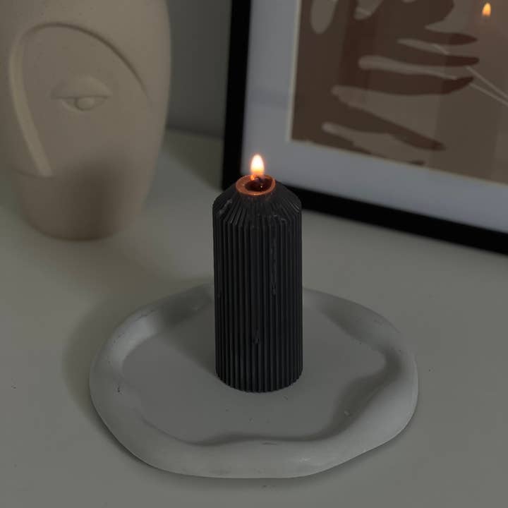 Project Helios - Wholesale Pillar Candle - Cone pillar ribbed candle, table decoration, Spring colour4