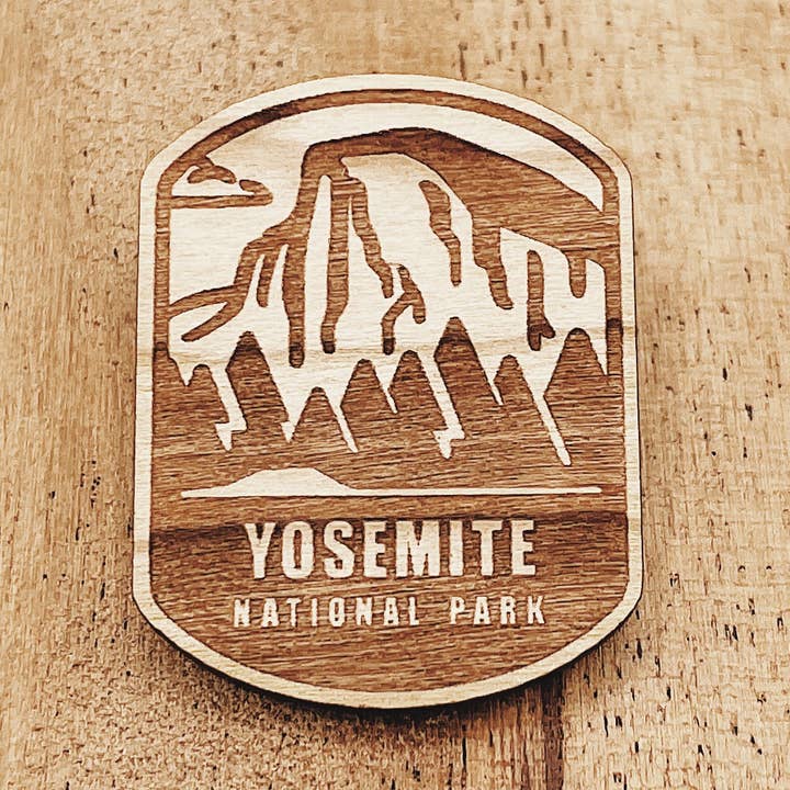 Yosemite National Park Wooden Pin for wholesale by The Wooden Pin