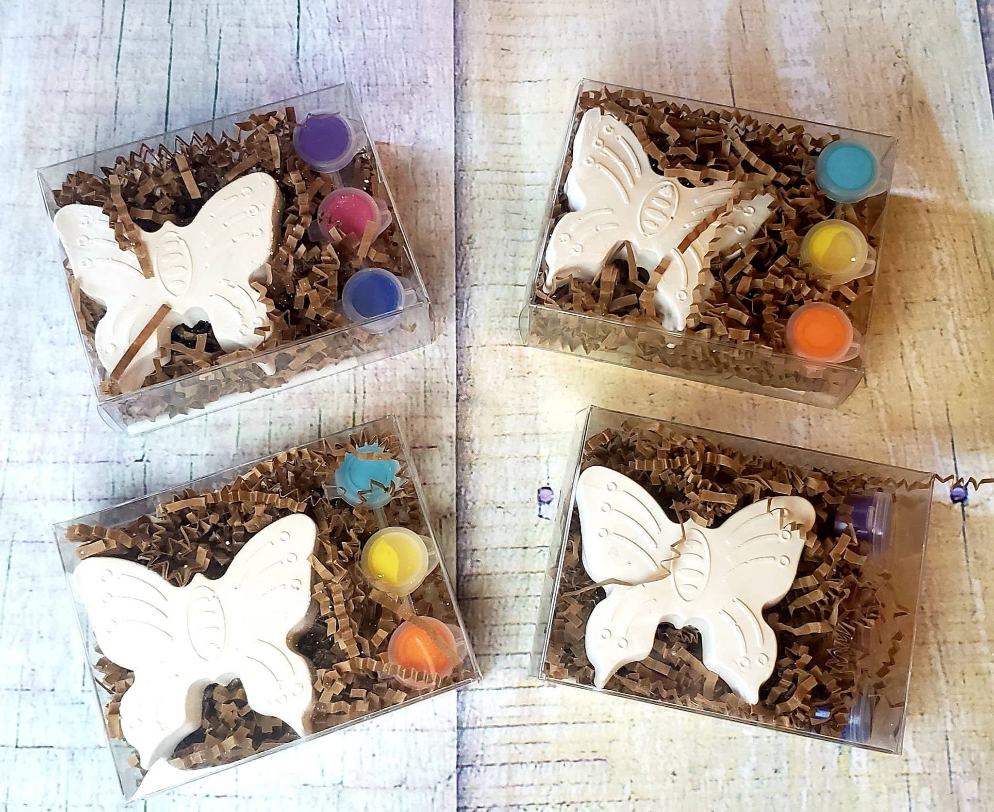 Snazzy Crayons – lembranças de festas por atacado – Borboleta pinta os seus próprios Kits, Favores de Festa1