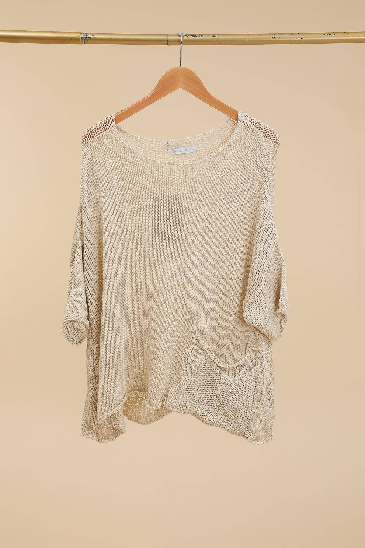 la maison des fibres naturelles - Wholesale Pullover-trui - Dames - Oversized katoenen trui met zakken 1520 100% katoen10