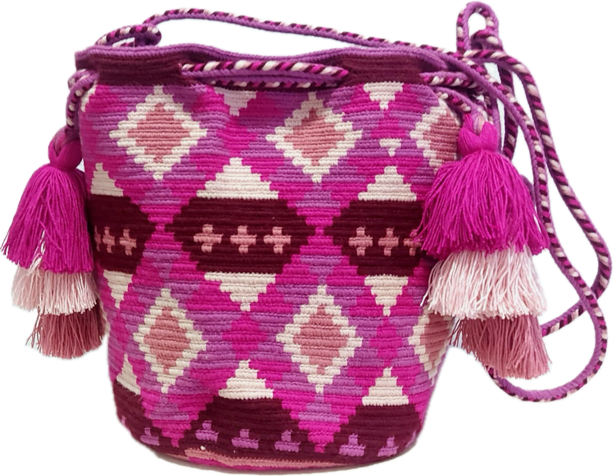 Authentic Origin Colombia - Vendita all'ingrosso Tracolla - Donna - Borsa a tracolla fatta a mano Wayuu Mochila0