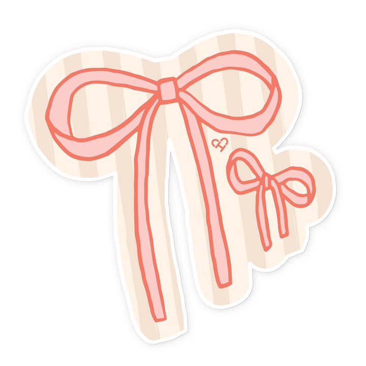 Cute Bow Sticker for wholesale by The Cold Hearted Collective