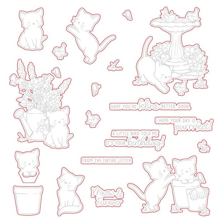 Meow & Furever - Honey Cuts - Cortantes Coordenados por atacado de Honey Bee Stamps