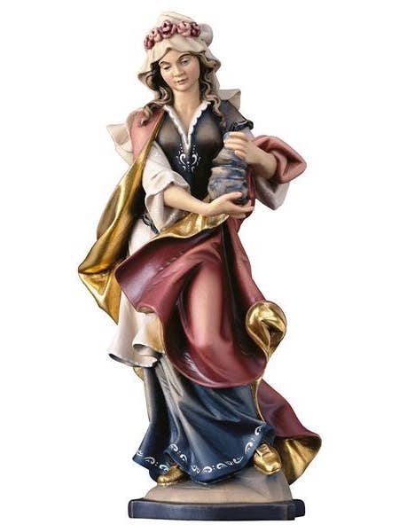 Statue of Saint Mary Magdalene in carved wood for wholesale by Costa Articoli Religiosi