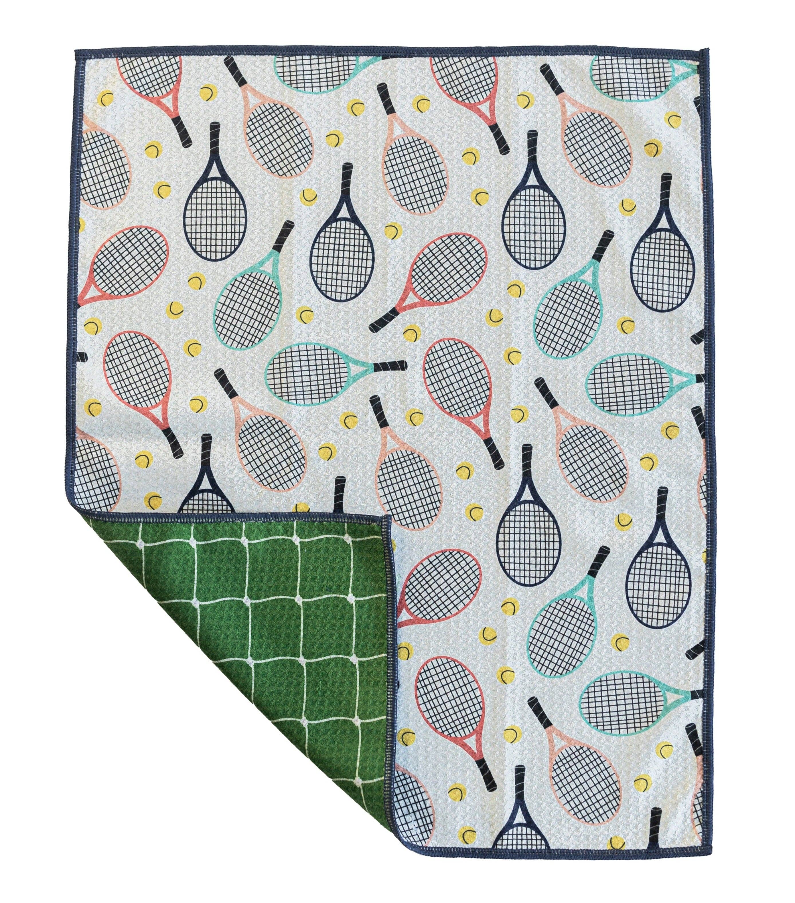 Teal Enjoy Towel - Tennis for wholesale on Faire