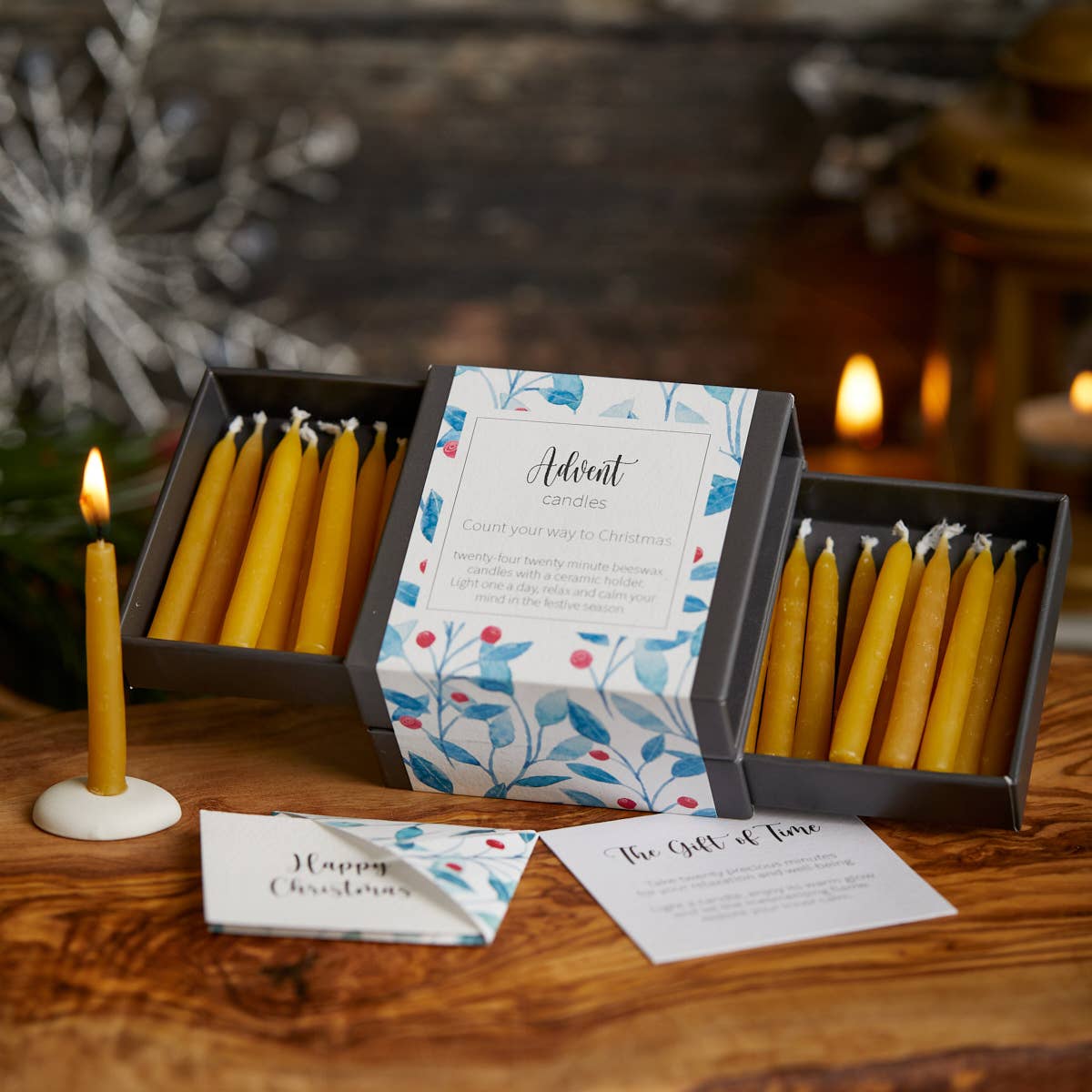 Cotton & Grey - Wholesale Tapered Candle/Candlestick - Advent Candles - Berry1