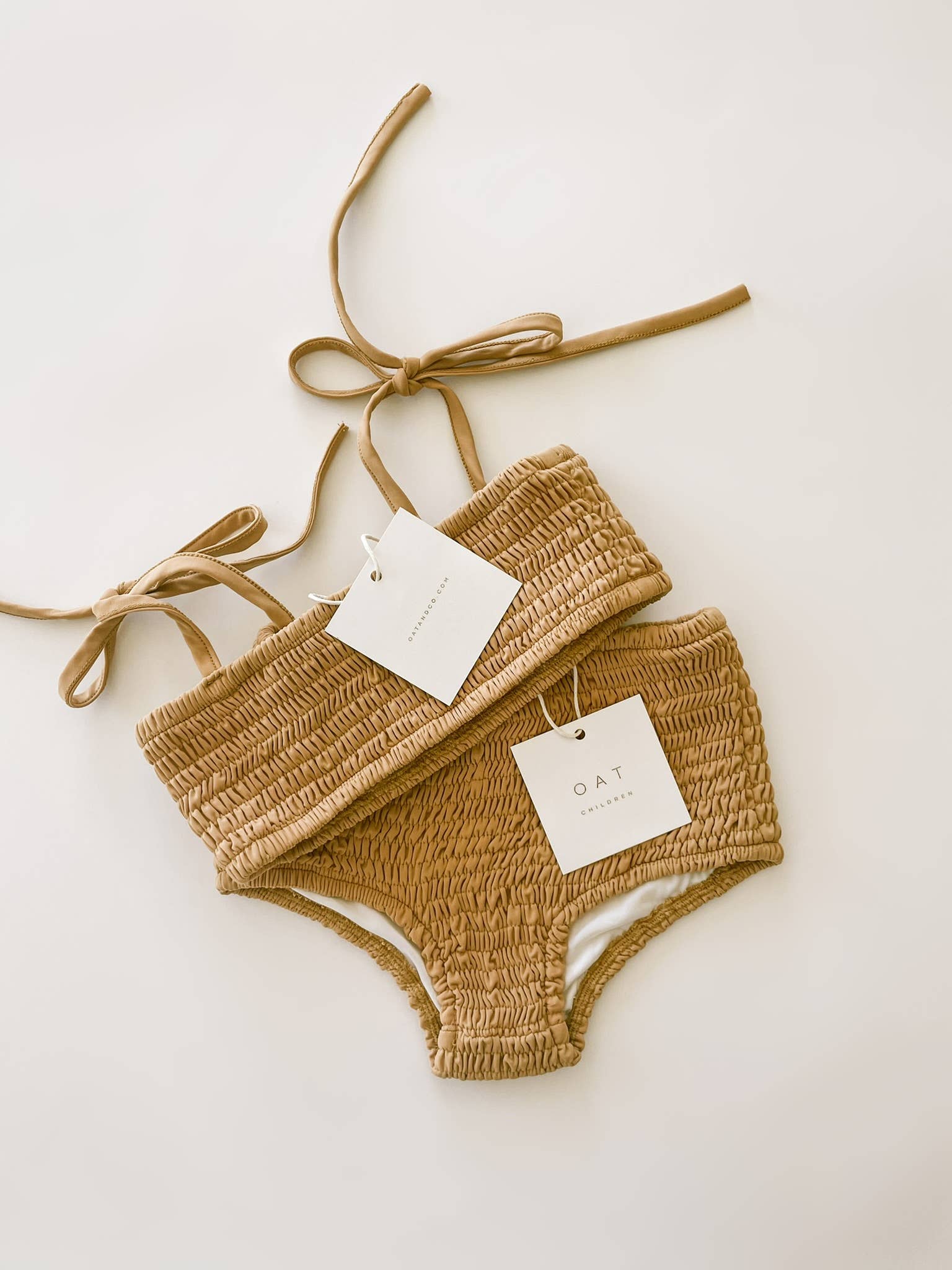 Oat Children - Wholesale Swim Bottoms - Kids - High Waisted Bikini Bottom - Citrus