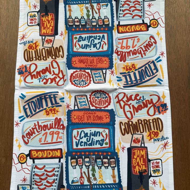 THE PARISH LINE - Wholesale Tea Towel - Kitchen Towel - Cajun Vending Machine2