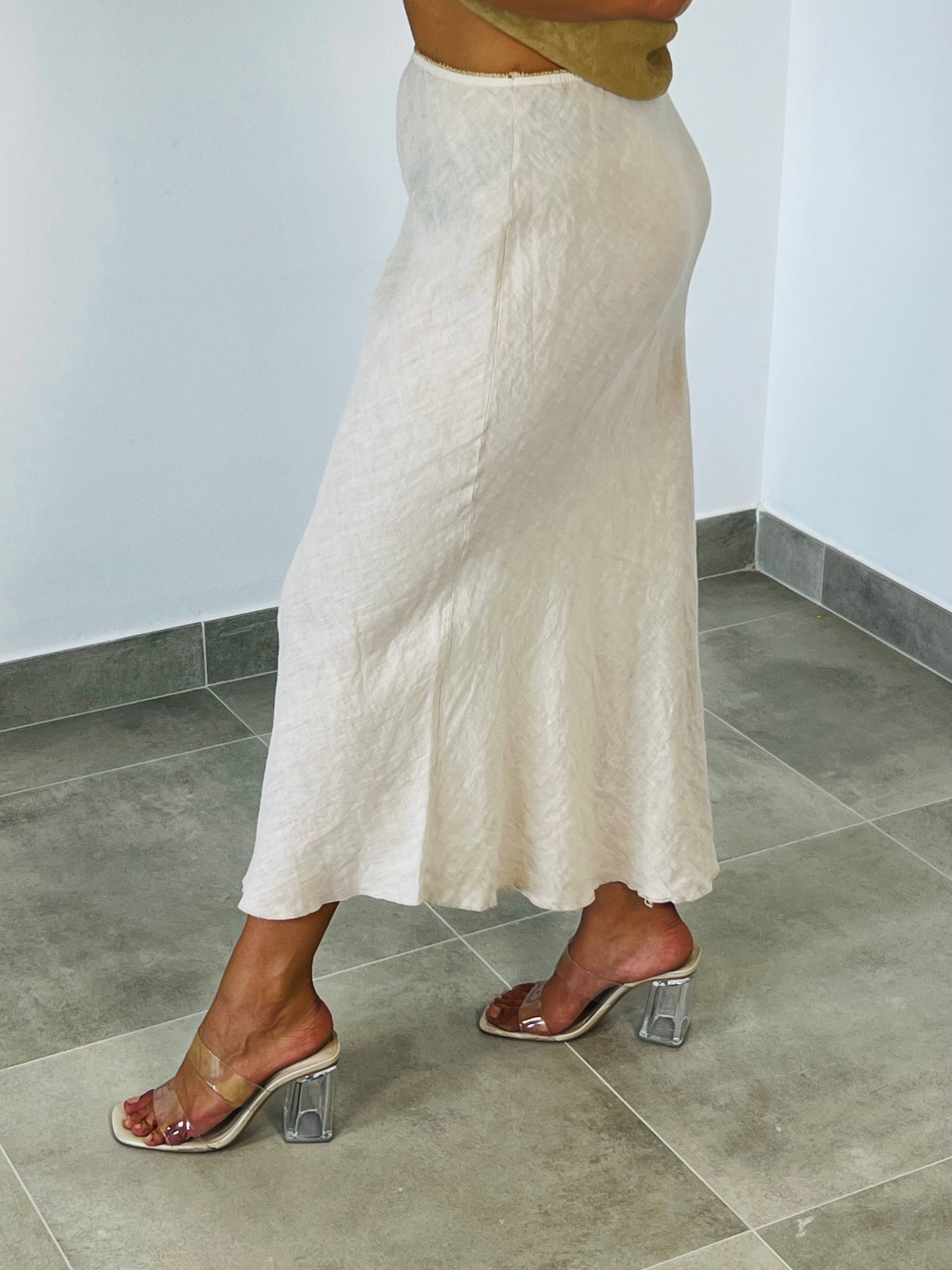 Linen & More – Großhandel Rock – Damen – REF 6298 ROCK AUS 100% LEINEN3