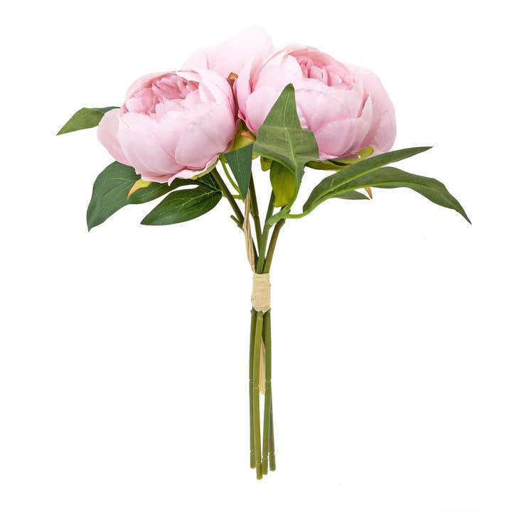Truu Design - Wholesale Artificial Flowers - Truu Design Artificial Peony Bouquet, 7.9" x 11", in 2 Col.