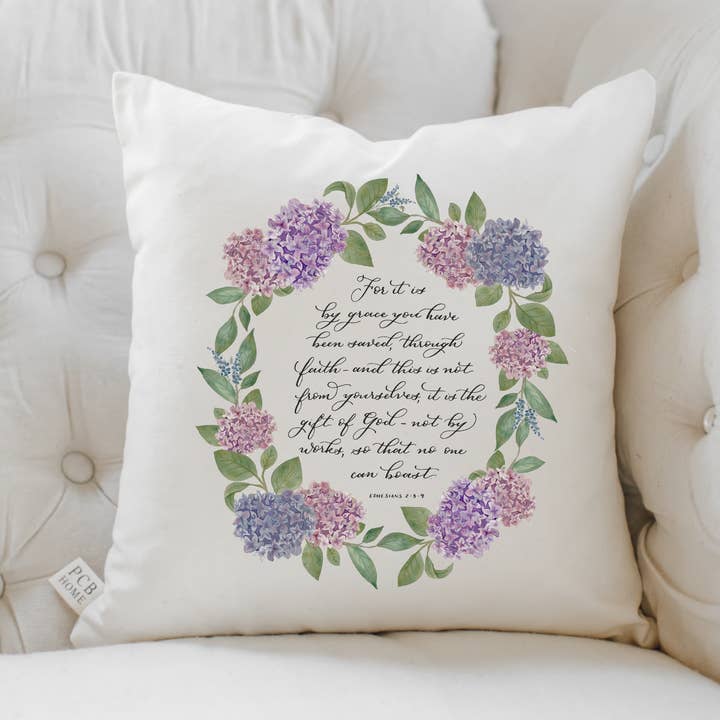 Ephesians 2 Square Pillow for wholesale by DWELL Home Shoppe