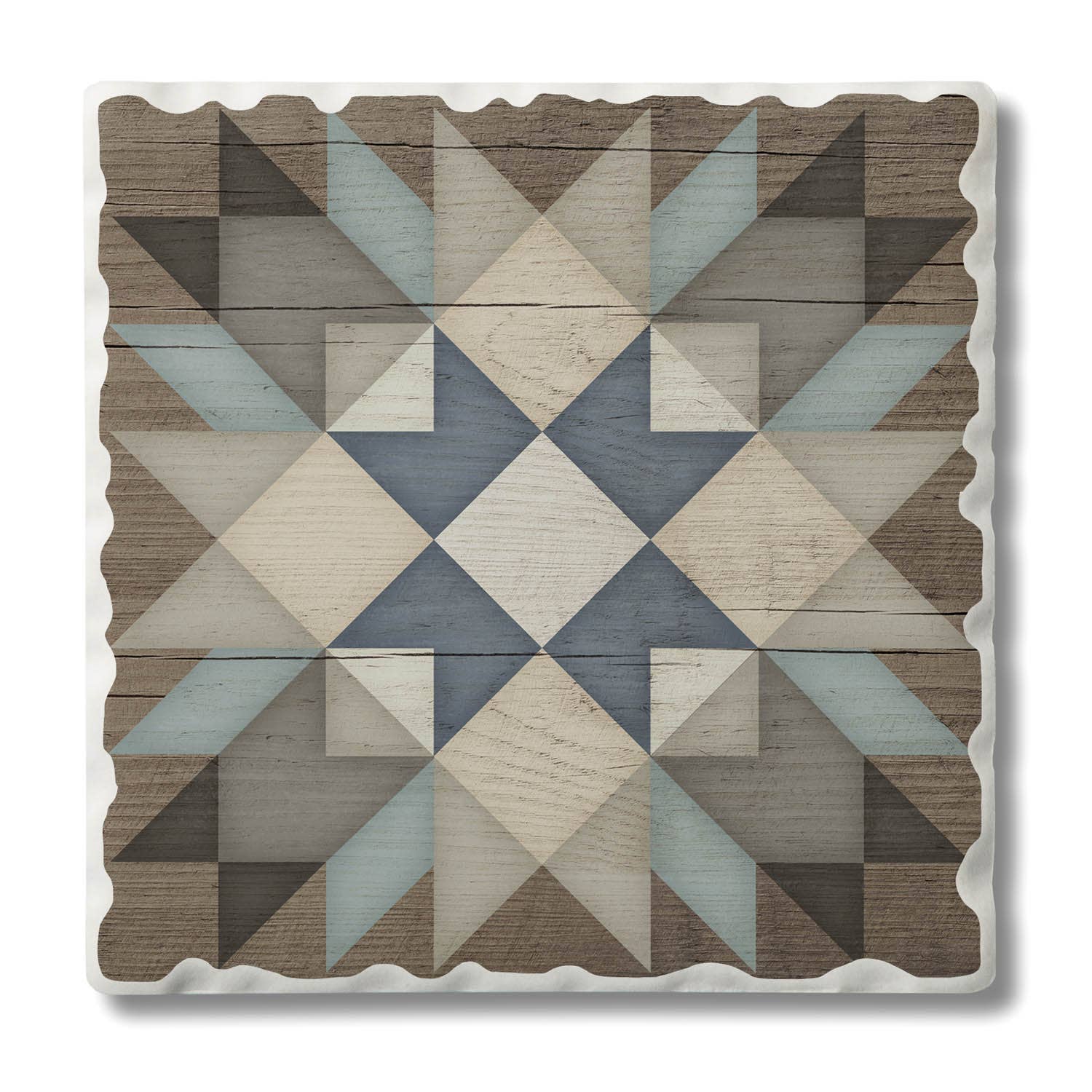 CounterArt/Highland Home/Thirstystone - Vendita all'ingrosso Espositore per rivenditori - Espositore singolo preconfezionato di sottobicchieri Barn Quilts4