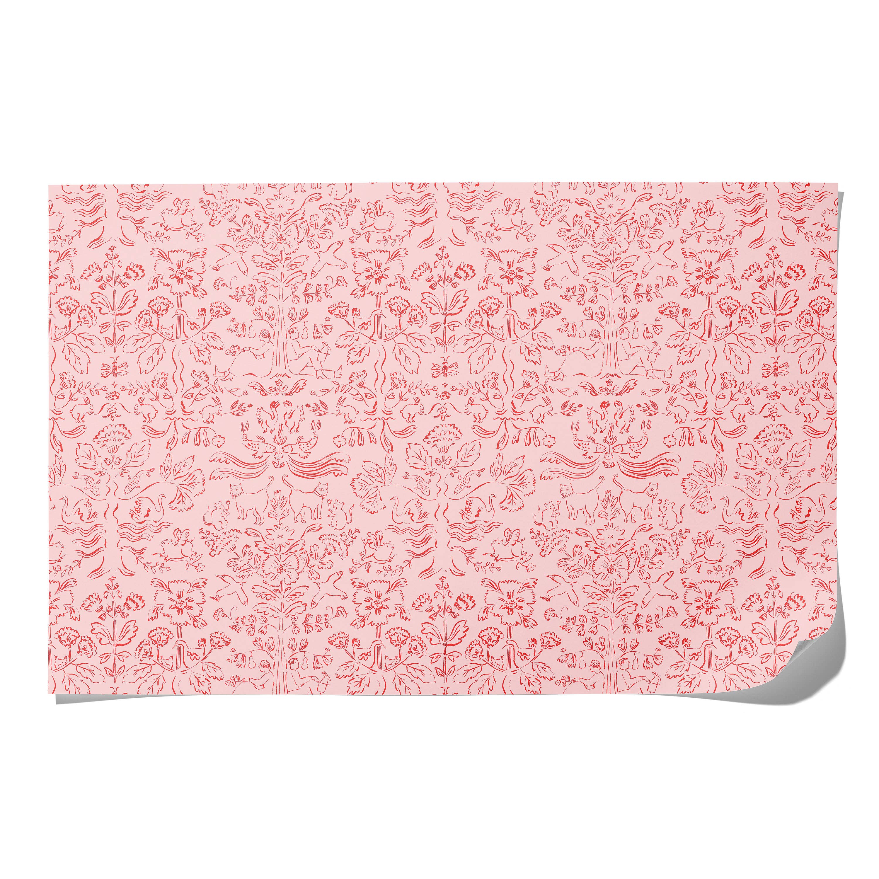 Red Cap Cards – wholesale Flat wrap – Otomi wrapping paper1