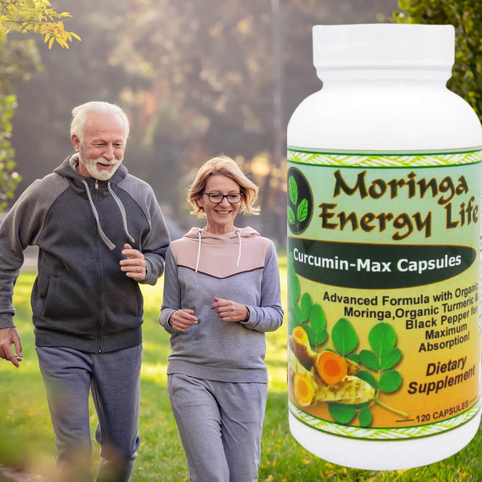 Moringa Energy Life - Wholesale Oral Supplement/Vitamin - Moringa Curcumin-Max 120 count - 500mg per capsule4