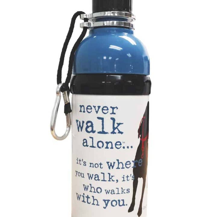 Dog Water Bottle: Never Walk Alone for wholesale by Dog is Good