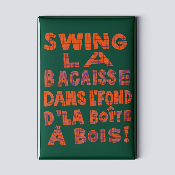 Magnet - Sväng "bacaisse" längst ner i trälådan! för wholesale av Studio Toute