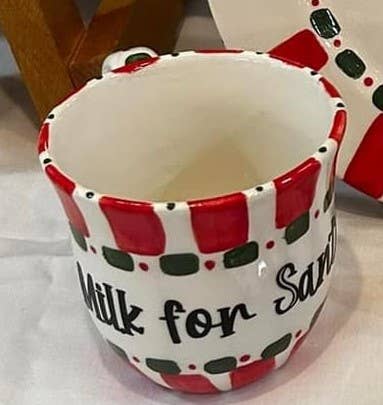 Kricket Lane Designs - Wholesale Dinner Plate - Cookies For Santa Plate & Cup2