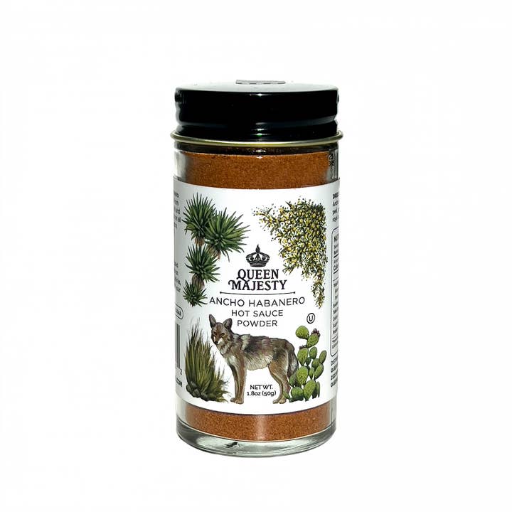Queen Majesty Hot Sauce - Wholesale Dried Spice Mix - Ancho Habanero Hot Sauce Powder - 3.5oz