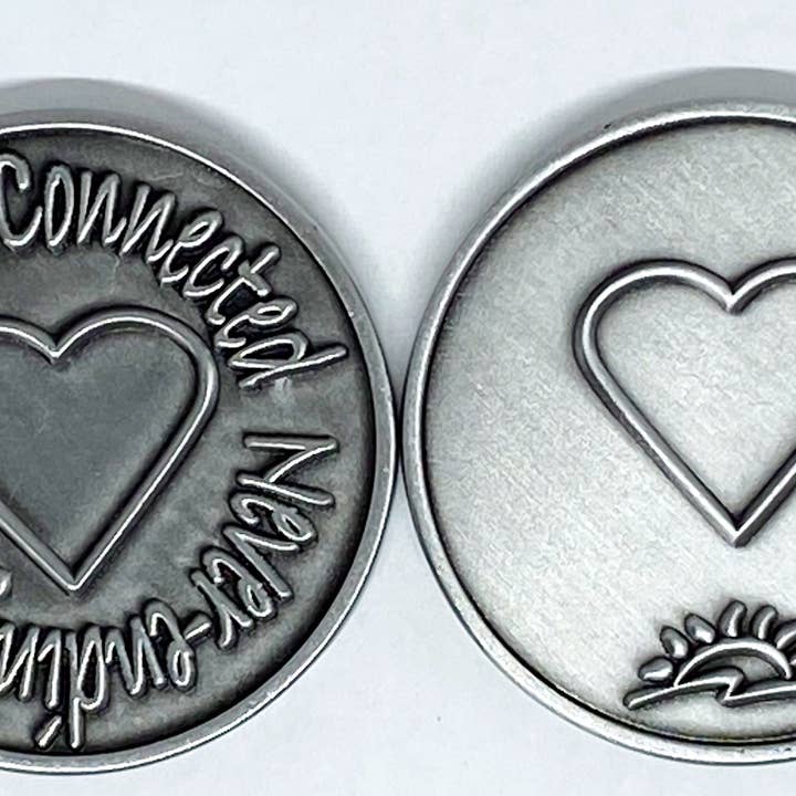 SHOPGIVECOURAGE - Wholesale Keepsake Coin/Token - Hearts Connected Never-Ending Love Pocket Tokens1