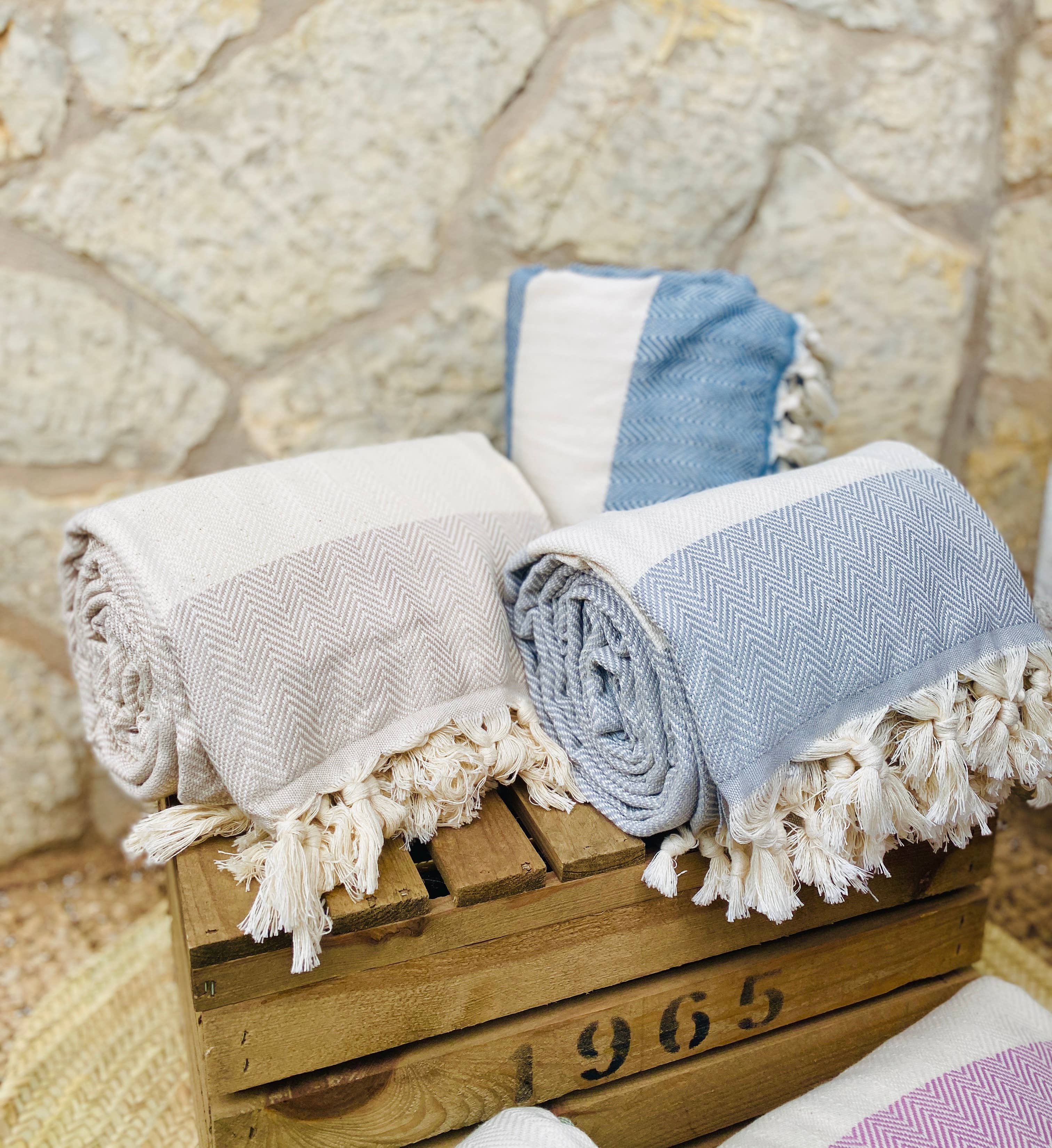 Maya Mallorca - Wholesale Throw Blanket - BLANKET OCEAN1