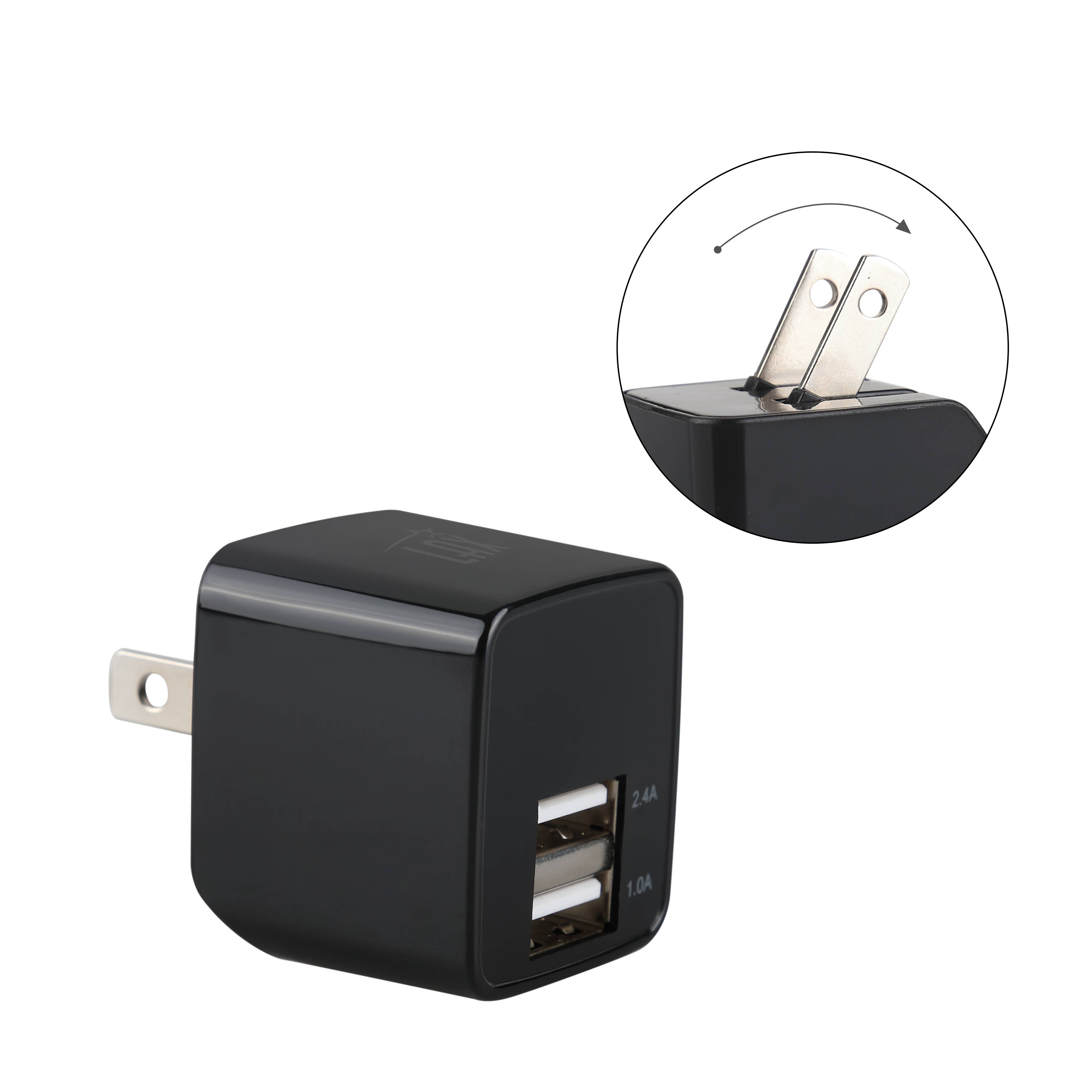 LAX Gadgets - Wholesale Portable Charger - Ultra-Compact Dual USB Wall Charger – Retail Packaging12
