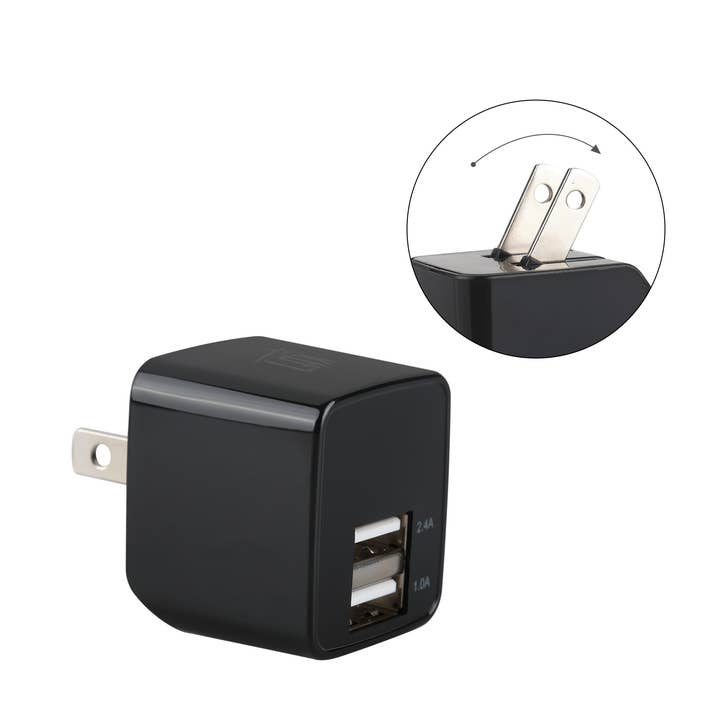 LAX Gadgets - Wholesale Portable Charger - Ultra-Compact Dual USB Wall Charger – Retail Packaging12