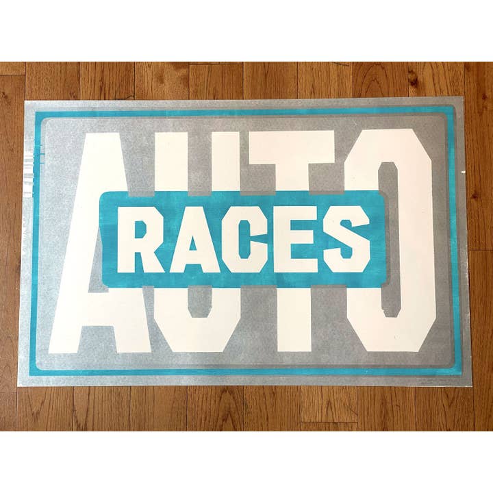 Hatch Show Print - Wholesale Art Print - Auto Races Print1