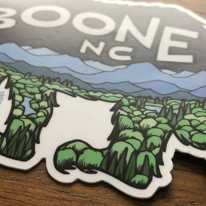 Sprouted Scribbles - Wholesale Sticker - Cute Boone NC Sticker Walking Bear Human Drawn Vinyl Decal3